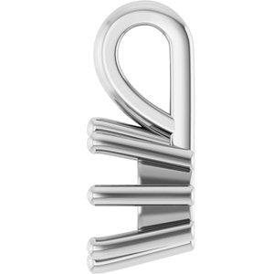 Continuum Sterling Silver 5 mm Cushion Charm/Pendant Mounting – image 6