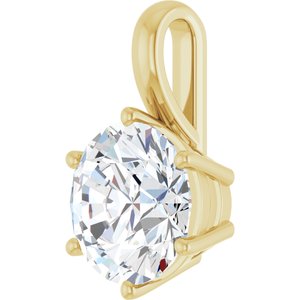 14K Yellow Gold 10 mm Round Charm/Pendant Mounting – image 3
