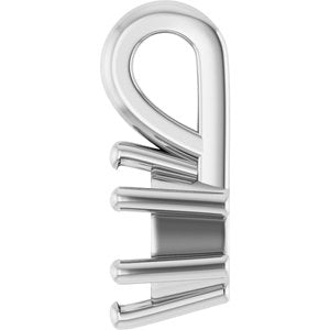18K White Gold 4.5x3.5 mm Oval Charm/Pendant Mounting – image 6