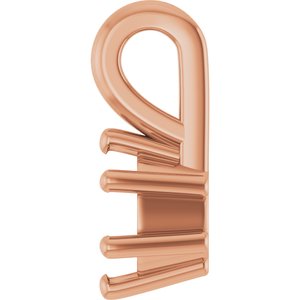 10K Rose Gold 4.5x3.5 mm Oval Charm/Pendant Mounting – image 6