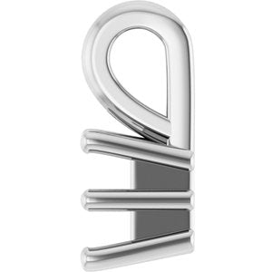 Platinum 3.75 mm Square Charm/Pendant Mounting – image 6