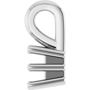 Sterling Silver 3 mm Square Charm/Pendant Mounting – image 6