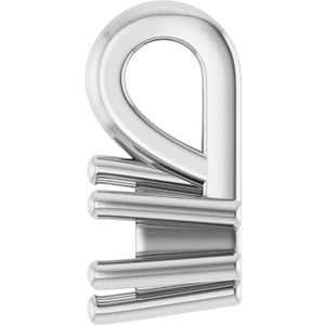 14K White Gold 3 mm Round Charm/Pendant Mounting – image 6