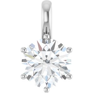 Sterling Silver 9 mm Round Charm/Pendant Mounting