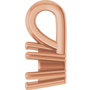 14K Rose Gold 3.4 mm Round Charm/Pendant Mounting – image 6