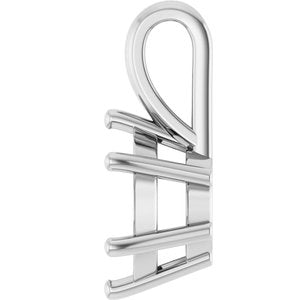 Platinum 8.8 mm Round Charm/Pendant Mounting – image 6