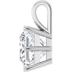 Sterling Silver 9 mm Square Charm/Pendant Mounting – image 5