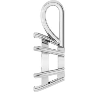Continuum Sterling Silver 11 mm Round Charm/Pendant Mounting – image 6