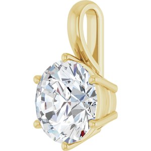 10K Yellow Gold 11 mm Round Charm/Pendant Mounting – image 3