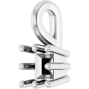 Sterling Silver 3.25 mm Square Charm/Pendant Mounting – image 4