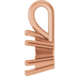 10K Rose Gold 6 mm Round Charm/Pendant Mounting – image 6