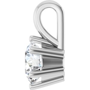 Continuum Sterling Silver 6 mm Round Charm/Pendant Mounting – image 5