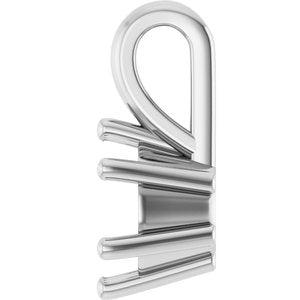 Continuum Sterling Silver 6 mm Round Charm/Pendant Mounting – image 6