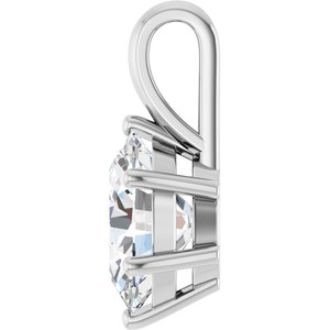 10K White Gold 10x8 mm Oval Charm/Pendant Mounting – image 5