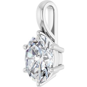 Continuum Sterling Silver 10x8 mm Oval Charm/Pendant Mounting – image 3