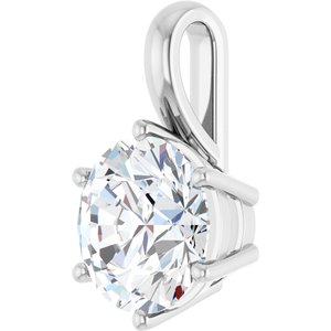 Sterling Silver 9.4 mm Round Charm/Pendant Mounting – image 3