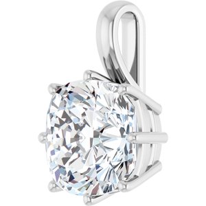Continuum Sterling Silver 12 mm Cushion Charm/Pendant Mounting – image 3