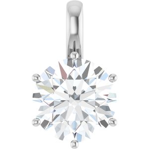 Sterling Silver 12 mm Round Charm/Pendant Mounting