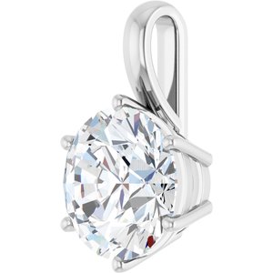 14K X1 White Gold 12 mm Round Charm/Pendant Mounting – image 3