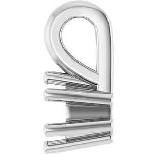 14K X1 White Gold 3.5 mm Round Charm/Pendant Mounting – image 6