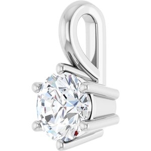 Platinum 5.2 mm Round Charm/Pendant Mounting – image 3