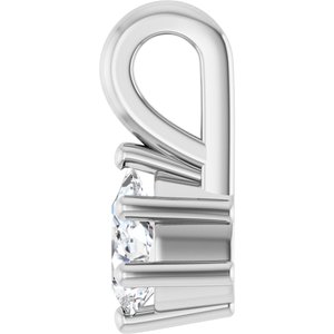 Sterling Silver 4.5x3 mm Pear Charm/Pendant Mounting – image 5