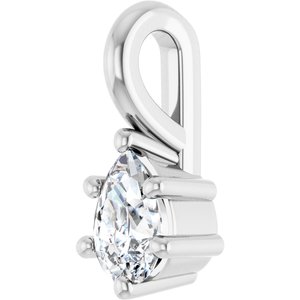 Continuum Sterling Silver 4.5x3 mm Pear Charm/Pendant Mounting – image 3