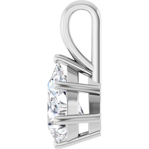 Sterling Silver 10x7 mm Pear Charm/Pendant Mounting – image 5