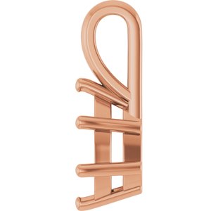 10K Rose Gold 9x6 mm Pear Charm/Pendant Mounting – image 6
