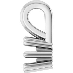 14K X1 White Gold 3 mm Cushion Charm/Pendant Mounting – image 6