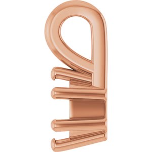 10K Rose Gold 4x3 mm Oval Charm/Pendant Mounting – image 6