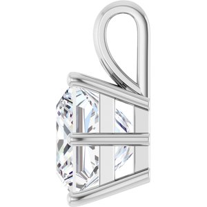 14K X1 White Gold 10 mm Square Charm/Pendant Mounting – image 5