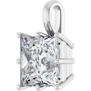 Sterling Silver 10 mm Square Charm/Pendant Mounting – image 3