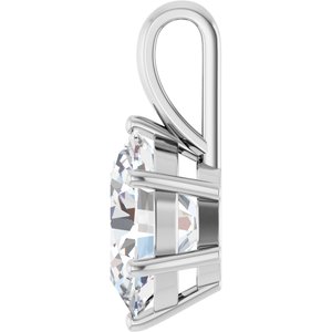 Continuum Sterling Silver 12x10 mm Oval Charm/Pendant Mounting – image 5