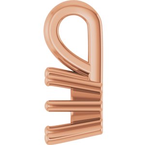 10K Rose Gold 4 mm Cushion Charm/Pendant Mounting – image 6