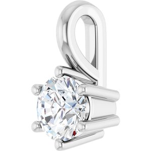 Continuum Sterling Silver 4.4 mm Round Charm/Pendant Mounting – image 3