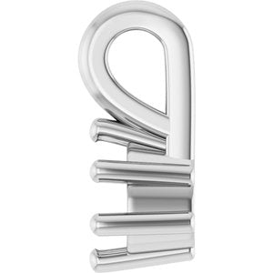 14K White Gold 4x3 mm Pear Charm/Pendant Mounting – image 6