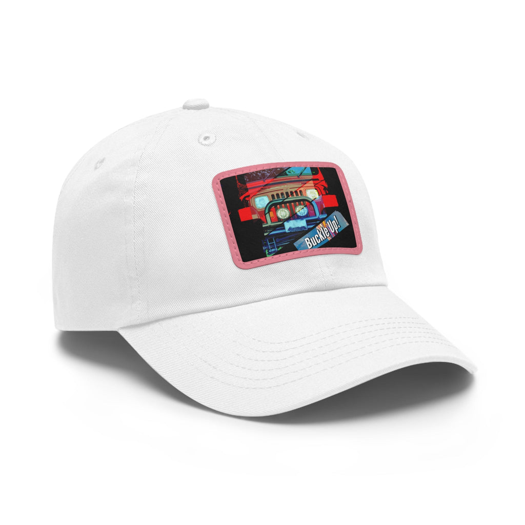 Buckle Up!  4 Wheel Drive Hat with Rectangle Leather Patch