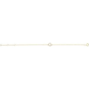 14K Yellow Gold Vermeil .05 CTW Lab-Grown Diamond Initial G 6-7" Bracelet – image 2