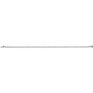 14K White Gold Natural Blue Sapphire & 5/8 CTW Natural Diamond Line 7 1/4" Bracelet – image 4