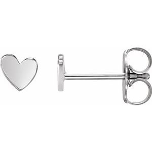 Asymmetric Heart Earrings