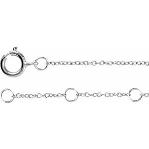 14K White Gold .04 CTW Natural Diamond Initial X 6-7" Bracelet – image 3