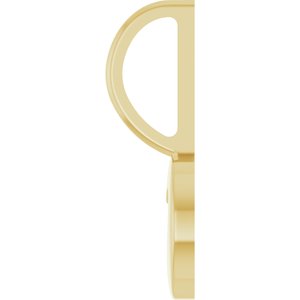 14K Yellow Gold XO Charm/Pendant – image 3