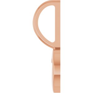 14K Rose Gold XO Charm/Pendant – image 3