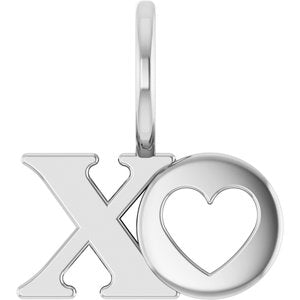 Platinum XO Charm/Pendant