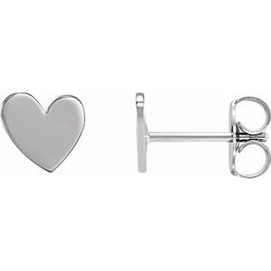 Asymmetric Heart Earrings