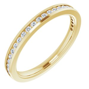 14K Yellow Gold 1/5 CTW Lab-Grown Diamond Anniversary Band