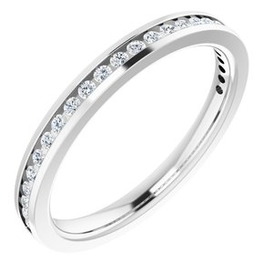 14K White Gold 1/5 CTW Lab-Grown Diamond Anniversary Band