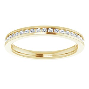 14K Yellow Gold 1/5 CTW Lab-Grown Diamond Anniversary Band
