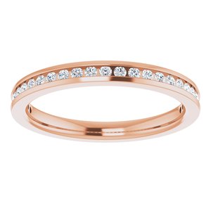 14K Rose Gold 1/5 CTW Lab-Grown Diamond Anniversary Band